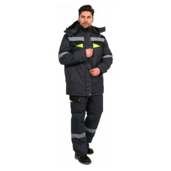 Костюм рабочий мужской зимний "Диксон", куртка с брюками (ткань Смесовая)