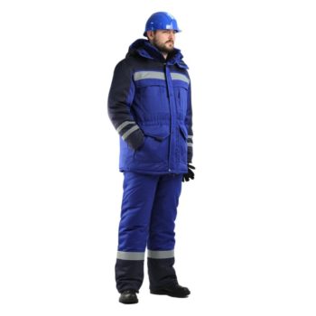Костюм рабочий зимний "Полярник", куртка с брюками (ткань Смесовая)