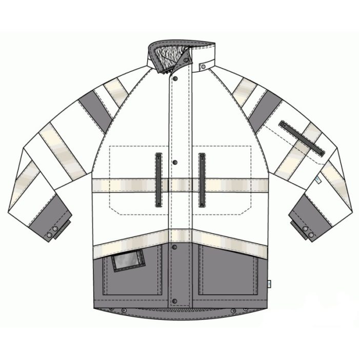 Куртка сигнальная утепленная мужская «ИТР-Люкс», 3 класс