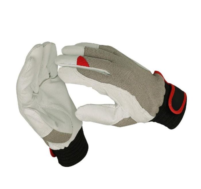 Кожаные комбинированные перчатки "EKO-42"