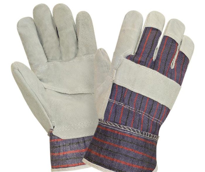 Спилковые комбинированные перчатки "TZ-30 ECO"