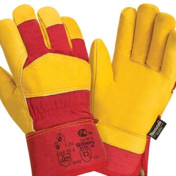 Кожаные комбинированные утепленные перчатки "TZ-91 Siberia Thinsulate"