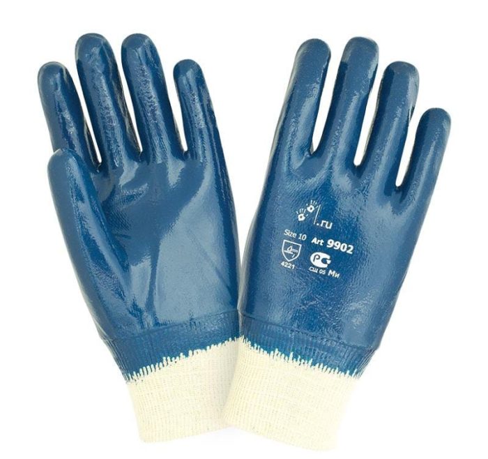 Нитриловые перчатки с тяжелым покрытием "TZ-20"