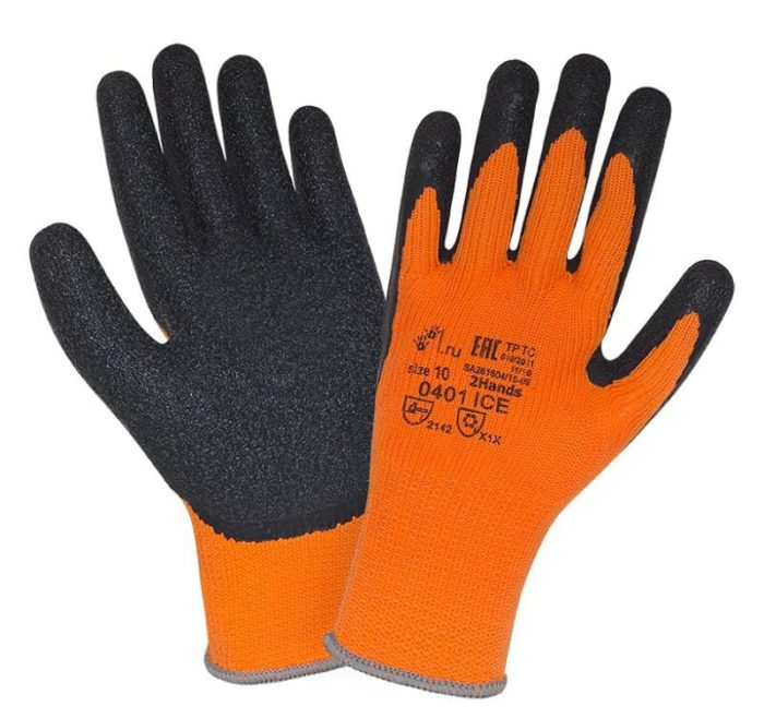 Латексные зимние перчатки "TZ-67 ICE"